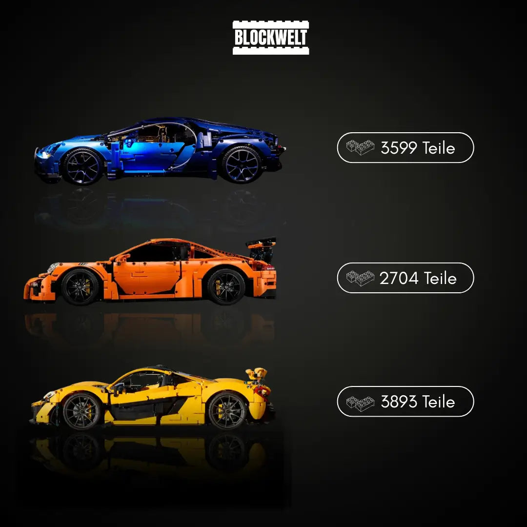 Collezione definitiva di supercar – Chiron | 911 GT3RS| P1